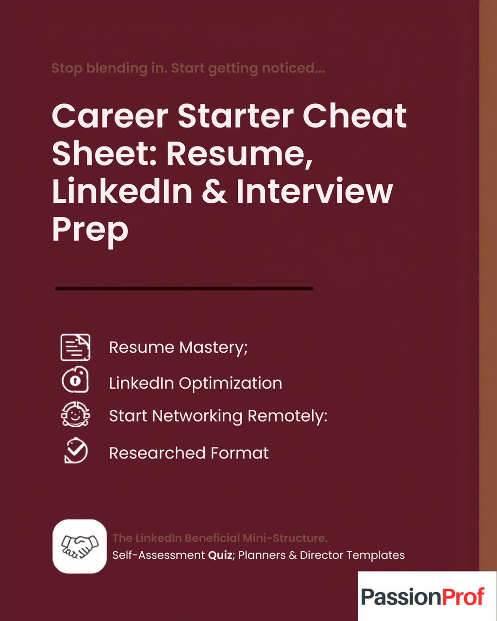 Career Starter Cheat Sheet: Resume, LinkedIn & Interview Prep